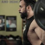 Brand Ambassador Bodybuilding Champion Nitin Sharma in InGene Fitness Deep Cut T-Shirt