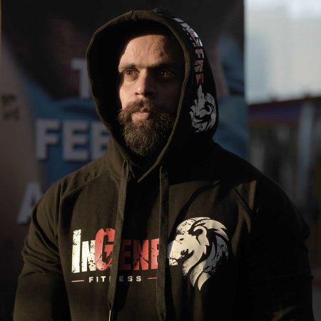 Brand Ambassador Bodybuilding Champion Nitin Sharma in InGene Fitness Hoodie