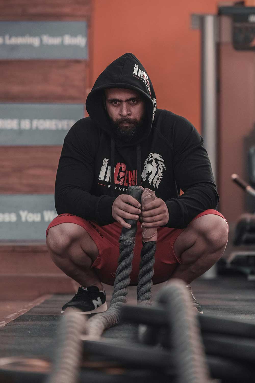 Brand Ambassador Bodybuilding Champion Nitin Sharma in InGene Fitness Hoodie