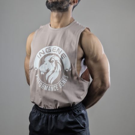 InGene Genesis DeepCut Tank Top - Brown - 1
