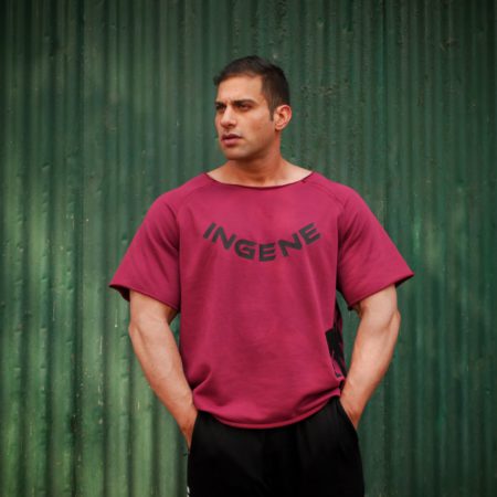 Powerlifting Rag Top - Maroon, InGene Gym Short - Black